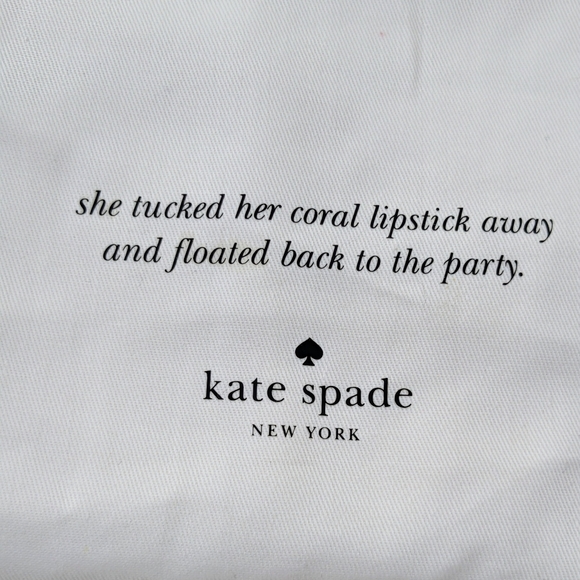 Kate Spade, Satchel/Crossbody Bag, Book Stripe Poly Twill Lining, & Duster Bag - Picture 5 of 16
